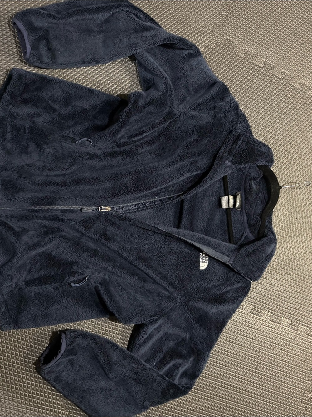 The North Face Navy Plush Fleece Full-Zip Jacket